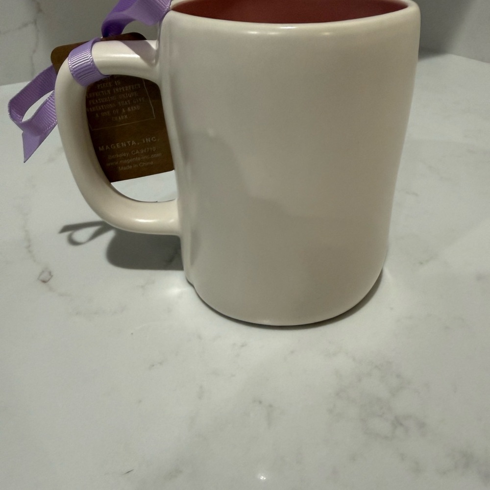 Rae Dunn Hip Hop Bunny Mug with Floral Design - Picture 2 of 9